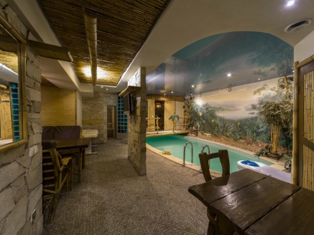 Каркасная баня с террасой и барбекю в Москве